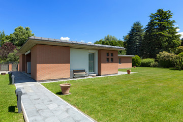 house with garden