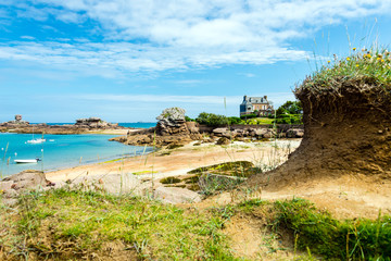 côte de granit rose, bretagne, france 