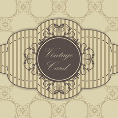 Vintage card with place for your text.