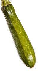 One zucchini isolated on a white background