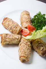 Baked eggplant rolls