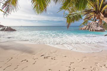 plage d'anse Patates, la Digue, les Seychelles 