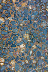 pattern of decorative slate stone wall surface