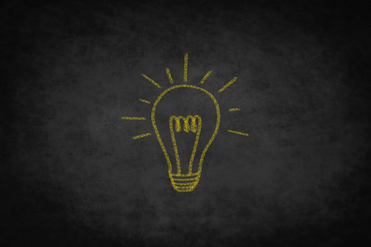 creativity concept  ,  good idea light bulb illustration