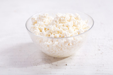 bowl of cottage cheese