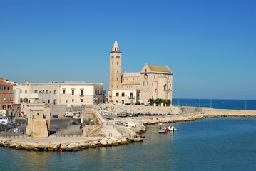 Fototapeta na wymiar View of the Romanesque church of Trani in Apulia - Italy