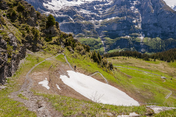 Grindelwald, Alpen, Schweizer Berge, Lauberhorn, Wanderweg, Berner Oberland, Wengen, Wengeneralp,...