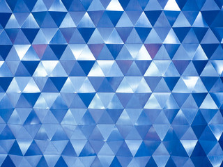 Obraz premium Blue low poly geometric abstract background in rumpled triangular style