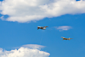 Airplanes in the sky