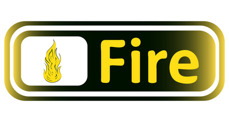 Long icon yellow fire flame
