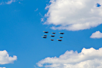 Airplanes in the sky
