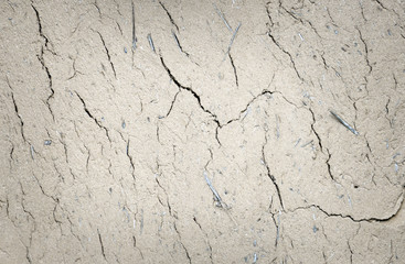 old wall with destroyed plaster