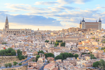 Fototapeta na wymiar View of Toledo near Madrid