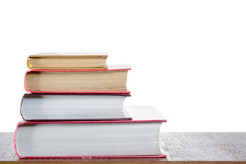 Stack of books on the table