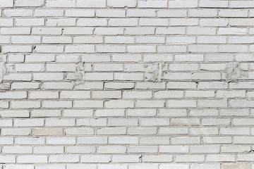 Naklejka premium Tekstura tło stary biały mur z cegły