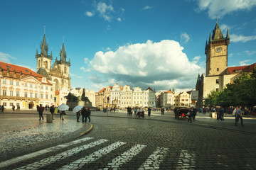 Obraz premium Rynek Starego Miasta w Pradze. Republika Czeska
