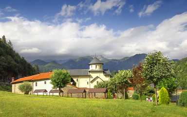 Fototapeta na wymiar Monastery Moraca. Montenegro.
