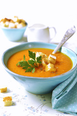 Carrot creamy soup.