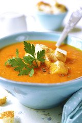 Carrot creamy soup.