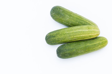Cucumber isolated on white background