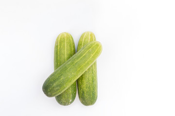 Cucumber isolated on white background