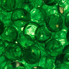Green gel balls/Horizontal abstract background