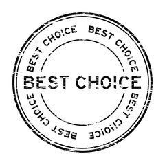 Grunge black best choice rubber stamp