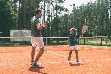 Training together. 