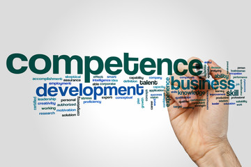 Competence word cloud concept