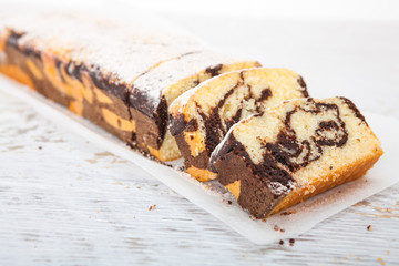 Marble cake - Homemade sweet dessert