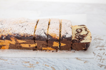 Marble cake - Homemade sweet dessert