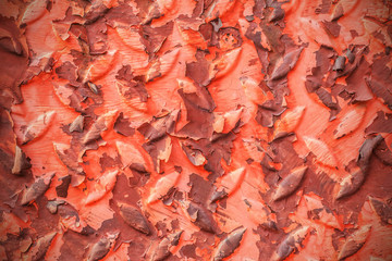 The surface of old steel