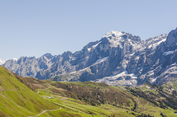 Grindelwald, Berner Oberland, Engelhörner, Alpen, Höhenweg, Wanderweg, Grosse Scheidegg, Rosenlaui, Meiringen, Schweizer Berge, Sommer, Schweiz