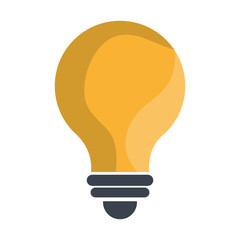 Bulb or big idea isolated icon over white background ,vector illustration.