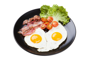 Traditional breakfast on a plate