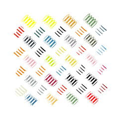 Pattern with colorful painted strokes.