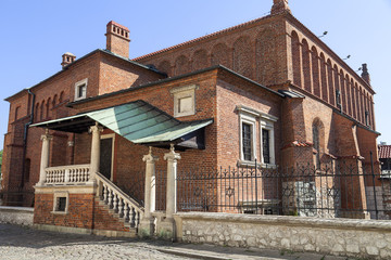 Old synagogue in jewish district of Krakow - Kazimierz, Poland