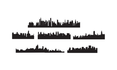 Naklejka premium city lines vector 