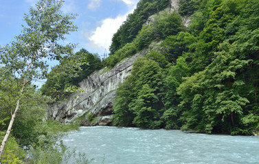 Mountain landscape with river