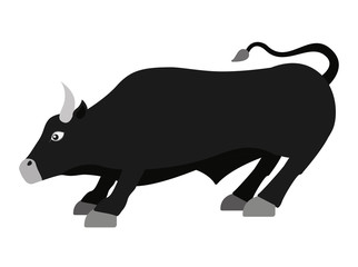 stock bull isolated icon design