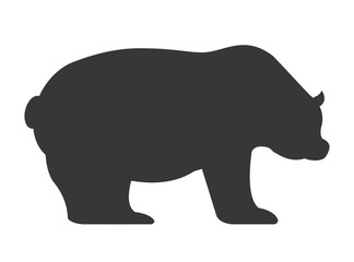 stock bear isolated icon design