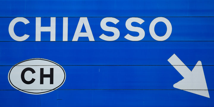 Customs traffic road sign