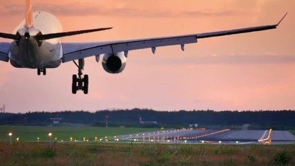 Plane passes overhead 