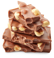 Pieces of chocolate