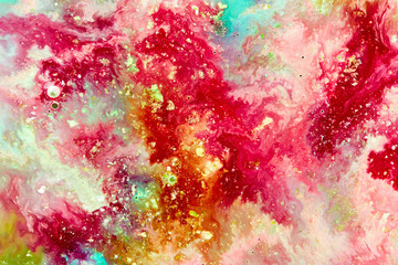 Abstract background. Bright paint texture