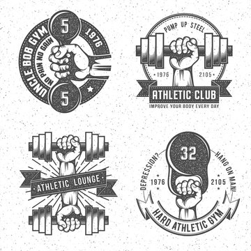 Vintage gym logo