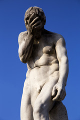 Fototapeta na wymiar Jules Cesar Statue In Tuilleries Garden, Paris - France