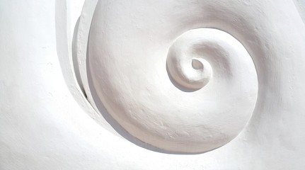 Close up of white spiral texture for background