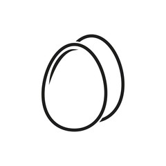 Egg - vector icon.
