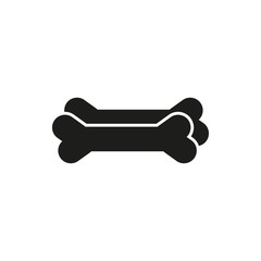 Dog bone - vector icon.